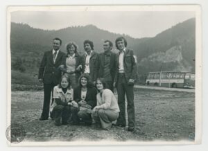 Stefan Ferenc ze znajomymi z pracy