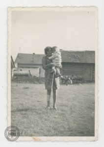 Krystyna Ferenc z synem Bogusiem