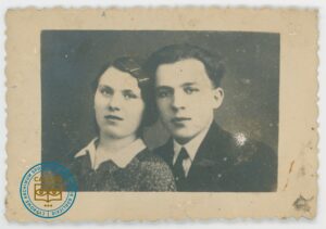 Andrzej Hałuszczak (1909-1992) z żoną Anną z Bodaków