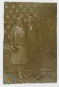 Teofila Wachnowska z bratem Grzegorzem