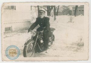 Eugeniusz Górski na motorze