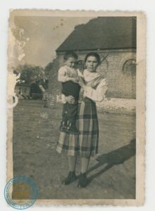 Ewa Czuchta z dzieckiem