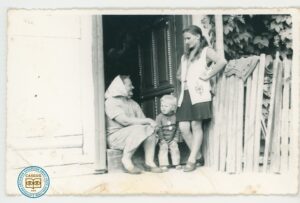 Helena Michniak z teściową Marią Pajdzik i synkiem