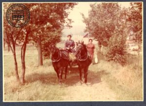 Para Młoda na wozie