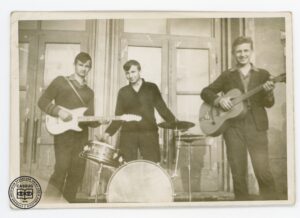 Józef Migacz z dwoma kolegami