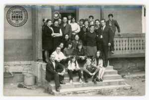 Rodzina Pyrczów po pogrzebie Emila Pyrcza