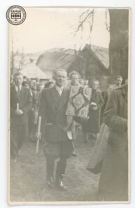 Konstanty Pyrcz - ojciec Igora, podczas uroczystości Wielkanocnych