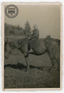 Stasio Surma na koniu