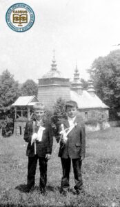 Pierwsza komunia święta Romana Hyry i Stefana Urdy